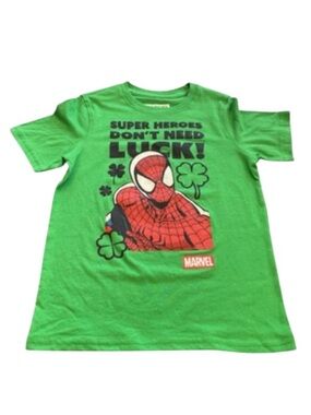 Boys Sz 8 Spider-Man St Paddy’s Tee